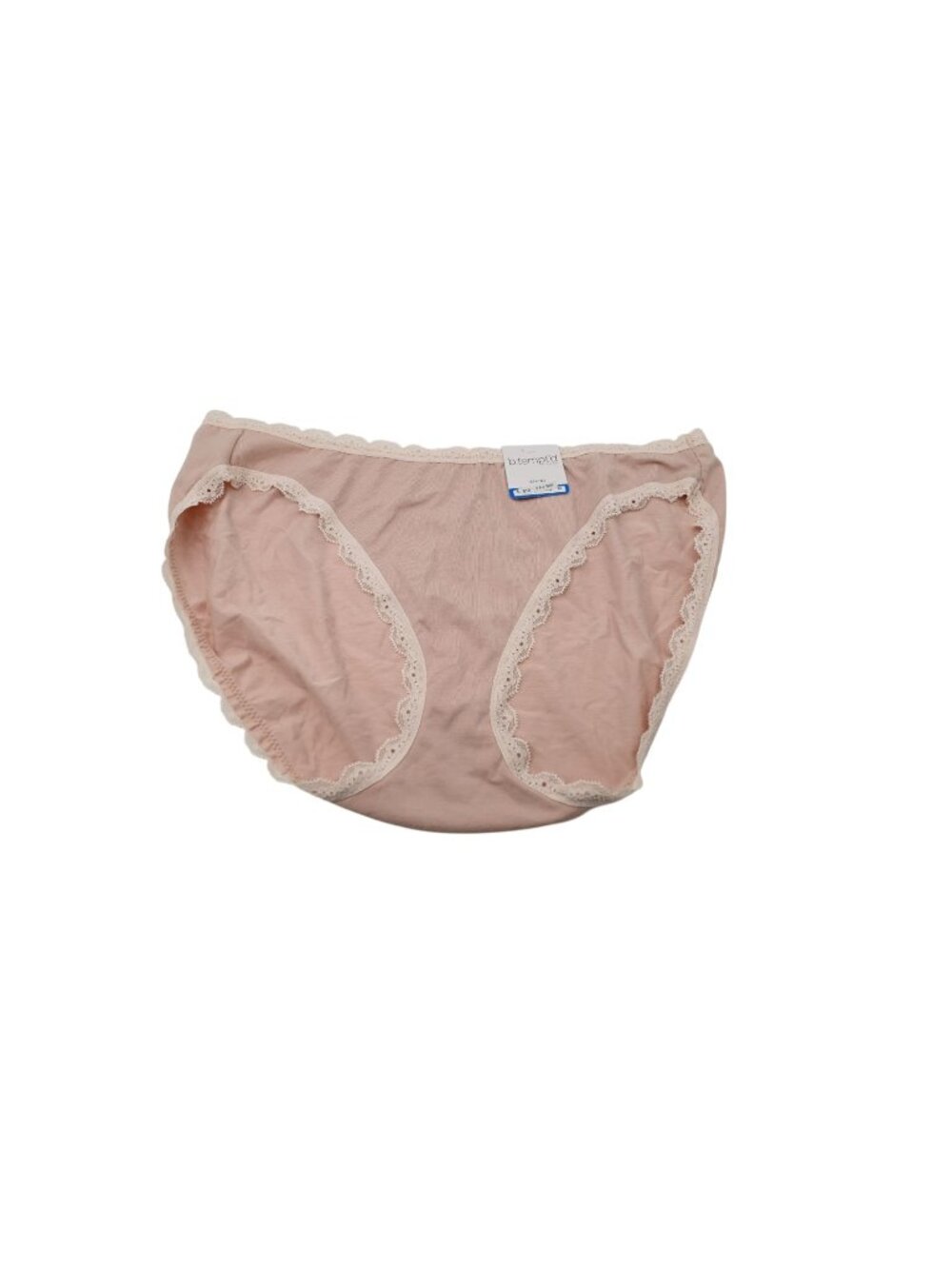 NWT b.tempt'd by Wacoal Inspired Eyelet Bikini Sz XL Rose Smoke 973219 Scalloped